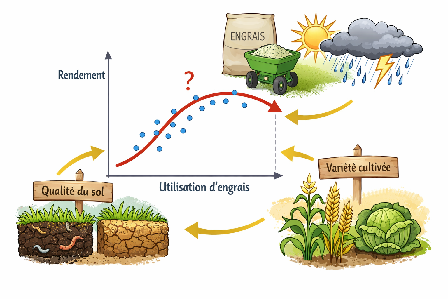 Illustration corrélation et causalité